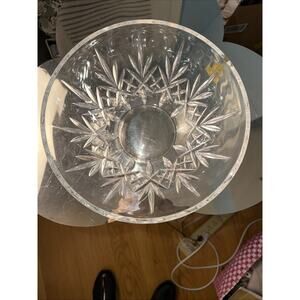 Oneida Lead Crystal Bowl Capri Collection Lucia 9 Clear Glass Vintage